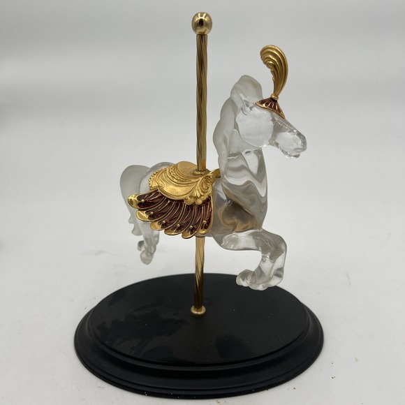 Franklin Mint Other - Crystal Majesty By William Dentzel III The Franklin Mint Carousel Horse Germany
